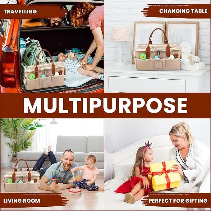 Nursery Storage Organiser-Foldable and Portable for Travelling